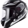 LS2 FF323 Arrow R Geo Motorcycle Helmet (Black/White) -Deals Helmets Full Face Store 19081