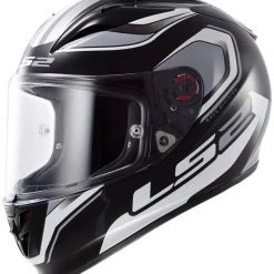 LS2 FF323 Arrow R Geo Motorcycle Helmet (Black/White)