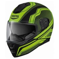 Caberg Drift Flux Motorcycle Helmet (Matt Black/Fluo Yellow)