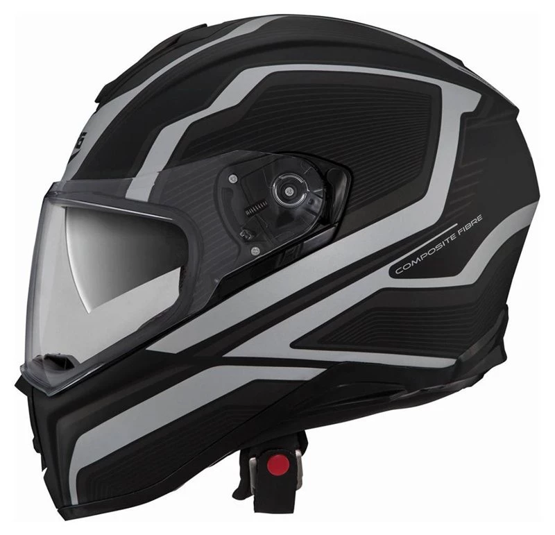 Caberg Drift Flux Motorcycle Helmet (Matt Black/White) 4 Caberg Drift Flux Motorcycle Helmet (Matt Black/White) - Image 2