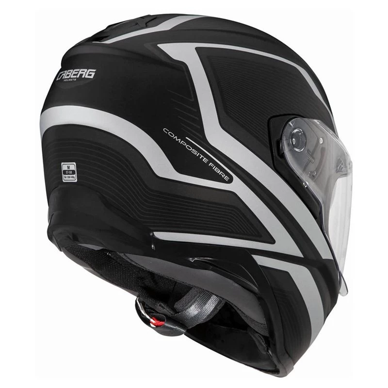 Caberg Drift Flux Motorcycle Helmet (Matt Black/White) 5 Caberg Drift Flux Motorcycle Helmet (Matt Black/White) - Image 3