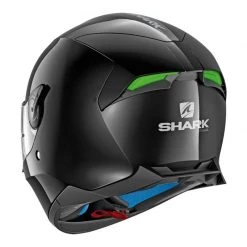 Shark SKWAL 2 Motorcycle Helmet (Gloss Black/Green LED) -Deals Helmets Full Face Store 21669 2