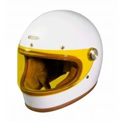 Hedon Heroine Racer Knight White Helmet (Glossy White) -Deals Helmets Full Face Store 21933 4