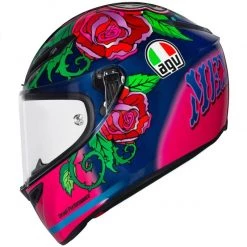 AGV Veloce-S Salom 2016 Motorcycle Helmet (Blue|Pink) 9 AGV Veloce-S Salom 2016 Motorcycle Helmet (Blue|Pink) -Deals Helmets Full Face Store 21974 2