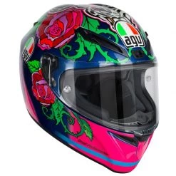 AGV Veloce-S Salom 2016 Motorcycle Helmet (Blue|Pink)