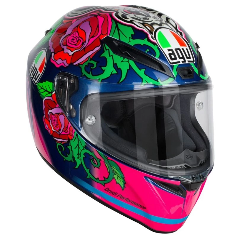 AGV Veloce-S Salom 2016 Motorcycle Helmet (Blue|Pink) 3 AGV Veloce-S Salom 2016 Motorcycle Helmet (Blue|Pink)