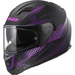 LS2 Stream FF320 Evo Lux Helmet (Matt Black|Pink)