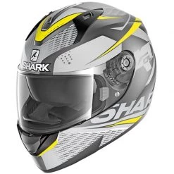 Shark Ridill Stratom Helmet (Mat White|Grey|Yellow)