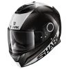 Shark Spartan Carbon Skin Helmet (Black|White) -Deals Helmets Full Face Store 24199