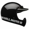 Bell Moto 3 Classic Helmet (Black) -Deals Helmets Full Face Store 24383