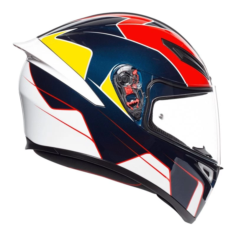 AGV K1 Pitlane Motorcycle Helmet (Blue|Red|Yellow) 4 AGV K1 Pitlane Motorcycle Helmet (Blue|Red|Yellow) - Image 2