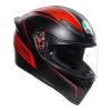AGV K1 Warm Up Motorcycle Helmet (Matt Black|Red) -Deals Helmets Full Face Store 24692