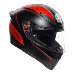 AGV K1 Warm Up Motorcycle Helmet (Matt Black|Red)