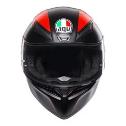 AGV K1 Warm Up Motorcycle Helmet (Matt Black|Red) -Deals Helmets Full Face Store 24692 3