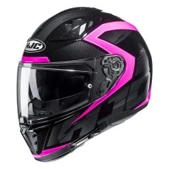 HJC I70 Asto Motorcycle Helmet (Black|Pink)