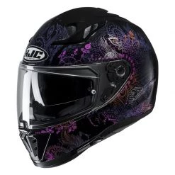 HJC I70 Varok Motorcycle Helmet (Black|Pink)