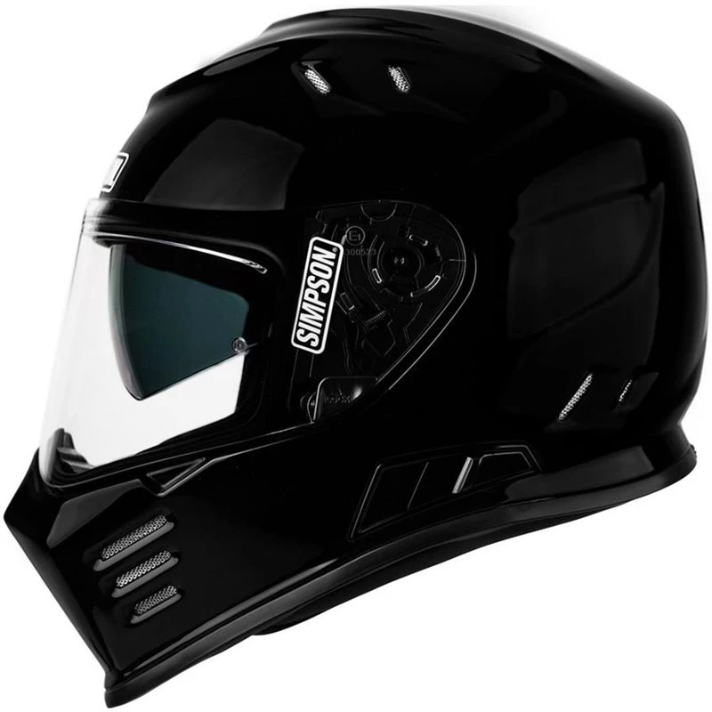 Simpson Venom Motorcycle Helmet (Gloss Black) 4 Simpson Venom Motorcycle Helmet (Gloss Black) - Image 2