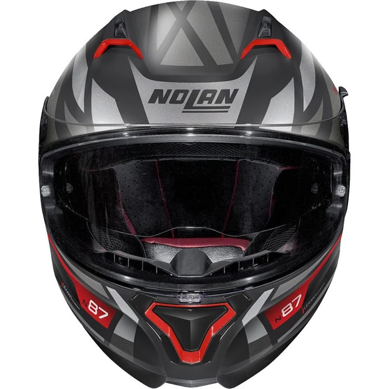 Nolan N87 Originality N-Com Helmet (Flat Black|Red) 5 Nolan N87 Originality N-Com Helmet (Flat Black|Red) - Image 3