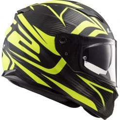 LS2 FF320 Stream Evo Jink Helmet (Matt Black|Hi-Vis Yellow) -Deals Helmets Full Face Store 25554 2