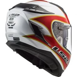 LS2 FF327 Challenger Foggy TT Helmet (White|Red) -Deals Helmets Full Face Store 25561 2