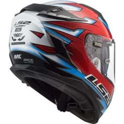 LS2 FF327 Challenger Foggy WSB Helmet (White|Blue|Red) -Deals Helmets Full Face Store 25562 2