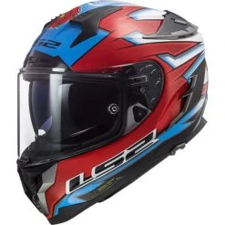 LS2 FF327 Challenger Foggy WSB Helmet (White|Blue|Red)