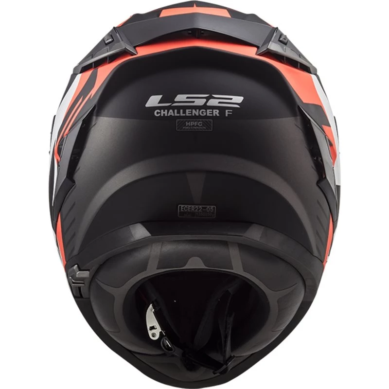 LS2 FF327 Challenger Squadron Helmet (Matt Fluo Orange) 6 LS2 FF327 Challenger Squadron Helmet (Matt Fluo Orange) - Image 4