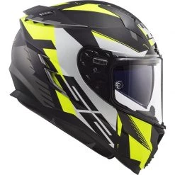 LS2 FF327 Challenger Squadron Helmet (Matt Hi-Vis Yellow) -Deals Helmets Full Face Store 25570 2