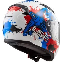 LS2 FF353 J Rapid Mini Monster Helmet (White|Blue) -Deals Helmets Full Face Store 25574 2