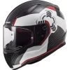 LS2 FF353 Rapid Ghost Helmet (White|Black|Red)