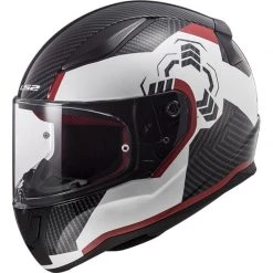 LS2 FF353 Rapid Ghost Helmet (White|Black|Red)