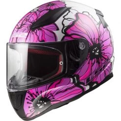 LS2 FF353 Rapid Poppies Helmet (Pink)