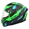 Vemar Ghibli Robot Motorcycle Helmet (Matt Fluo Green/Grey) -Deals Helmets Full Face Store 26177
