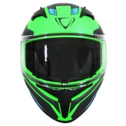 Vemar Ghibli Robot Motorcycle Helmet (Matt Fluo Green/Grey) -Deals Helmets Full Face Store 26177 2