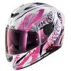 Shark D-Skwal 2 Shigan Motorcycle Helmet (White/Black/Violet) -Deals Helmets Full Face Store 26961