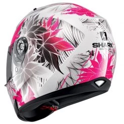 Shark Ridill 1.2 Nelum Motorcycle Helmet (White/Black/Violet) -Deals Helmets Full Face Store 26974 2