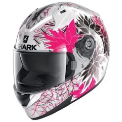 Shark Ridill 1.2 Nelum Motorcycle Helmet (White/Black/Violet)