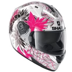Shark Ridill 1.2 Nelum Motorcycle Helmet (White/Black/Violet) -Deals Helmets Full Face Store 26974 3