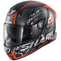 Shark Skwal 2 Noxxys (White LED) Helmet (Matte Black/Orange/Silver)