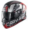 Shark Skwal 2 Noxxys (White LED) Helmet (Matte Black/Red/Silver)