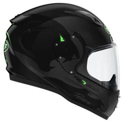 Roof RO200 Carbon Panther Helmet (Gloss Carbon|Green) -Deals Helmets Full Face Store 27070 3