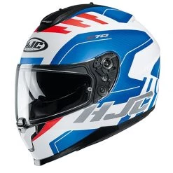 HJC C70 Koro Motorcycle Helmet (Red/White/Blue)