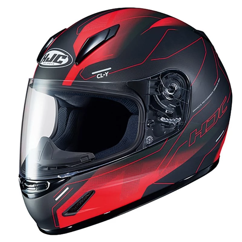 HJC CL-Y Taze Womens/Kids Motorcycle Helmet (Red) 3 HJC CL-Y Taze Womens/Kids Motorcycle Helmet (Red)