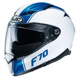 HJC F70 Mago Motorcycle Helmet (White|Blue)