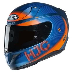 HJC RPHA 11 Bine Motorcycle Helmet (Blue/Orange)