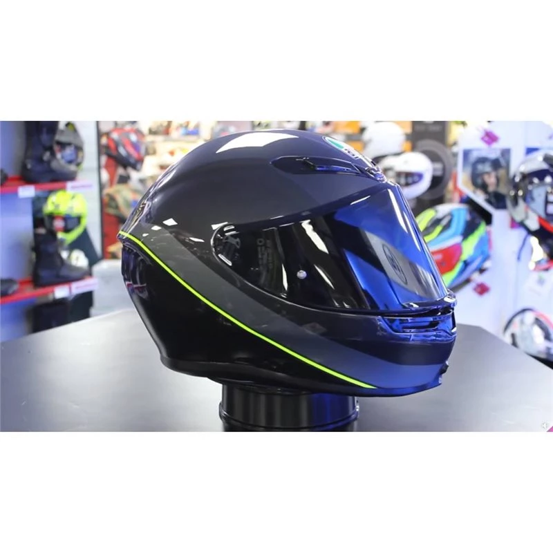 AGV K6 Minimal Motorcycle Helmet (Gunmetal|Black|Yellow) 4 AGV K6 Minimal Motorcycle Helmet (Gunmetal|Black|Yellow) - Image 2