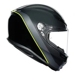 AGV K6 Minimal Motorcycle Helmet (Gunmetal|Black|Yellow) 11 AGV K6 Minimal Motorcycle Helmet (Gunmetal|Black|Yellow) -Deals Helmets Full Face Store 29205 2