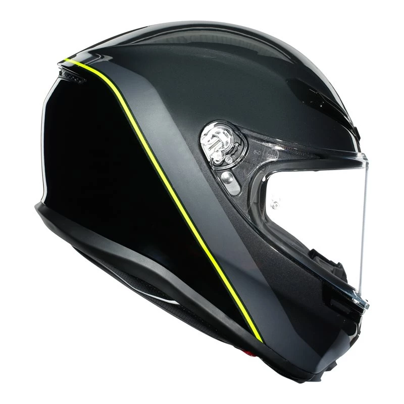 AGV K6 Minimal Motorcycle Helmet (Gunmetal|Black|Yellow) 5 AGV K6 Minimal Motorcycle Helmet (Gunmetal|Black|Yellow) - Image 3