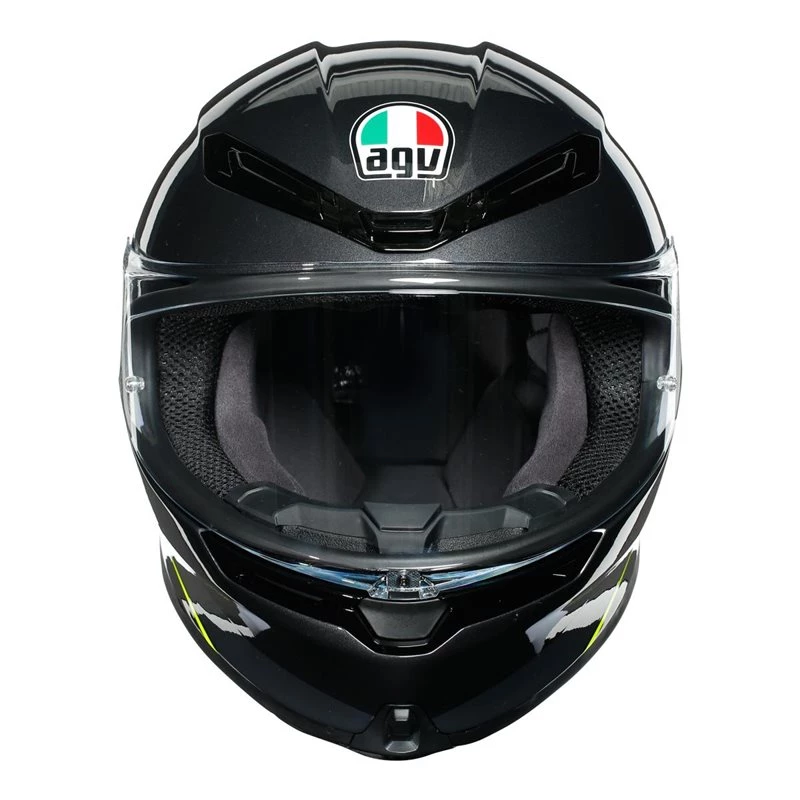 AGV K6 Minimal Motorcycle Helmet (Gunmetal|Black|Yellow) 8 AGV K6 Minimal Motorcycle Helmet (Gunmetal|Black|Yellow) - Image 6