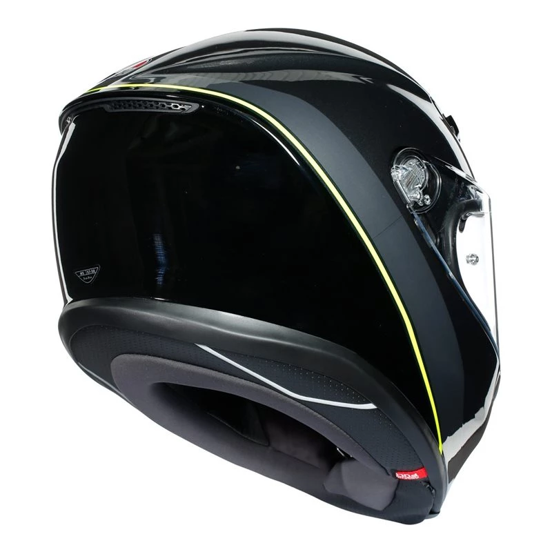 AGV K6 Minimal Motorcycle Helmet (Gunmetal|Black|Yellow) 9 AGV K6 Minimal Motorcycle Helmet (Gunmetal|Black|Yellow) - Image 7